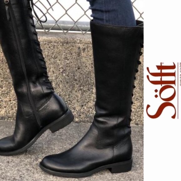 SOFFT KRISTIE CORSET BOOT Black NEW 6.5M - Picture 3 of 5